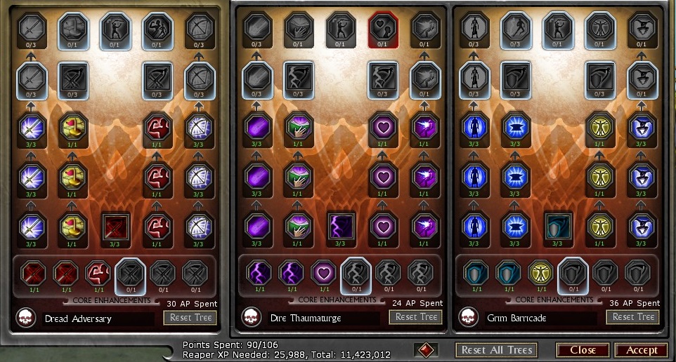 Reaper enhancements/XP per Point DDO wiki