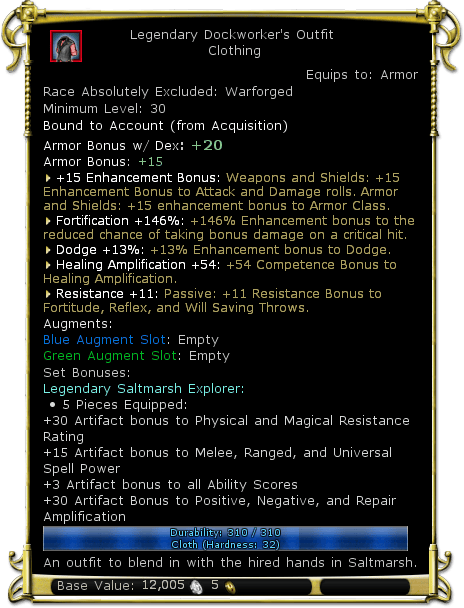 Item:Legendary Dockworker's Outfit - DDO wiki