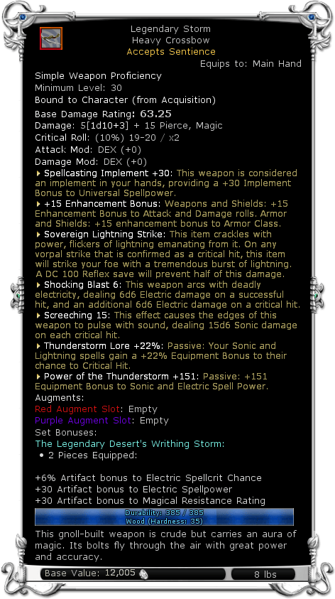 Item:Legendary Storm - DDO wiki