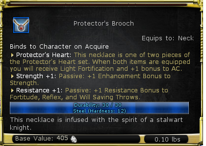 Item:Protector's Brooch - DDO wiki