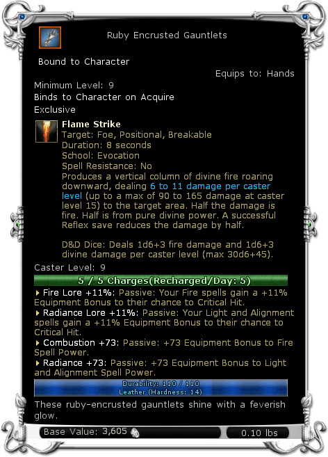 Ruby Gauntlets Vault of Night - DDO wiki
