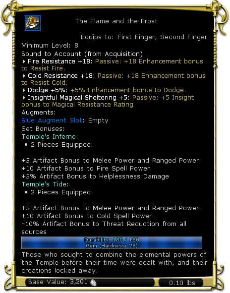 Item:The Flame and the Frost - DDO wiki