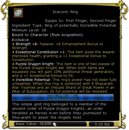 Item:Draconic Ring - DDO wiki