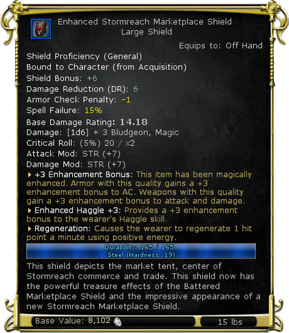 Item:Enhanced Stormreach Marketplace Shield (angular) - DDO wiki