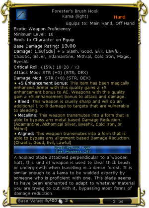 Update 15 named items - DDO wiki