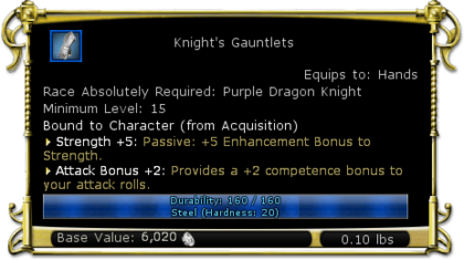 Item:Knight's Gauntlets - DDO wiki