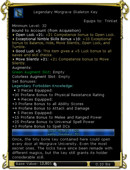 Category:Legendary Forbidden Knowledge set items - DDO wiki
