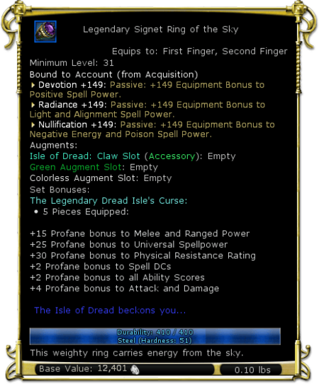 Update 55 named items - DDO wiki