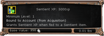 Item:Sentient XP - DDO wiki