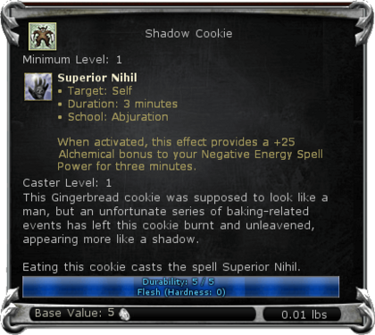 Item:Shadow Cookie - DDO wiki