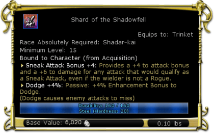Item:Shard of the Shadowfell - DDO wiki