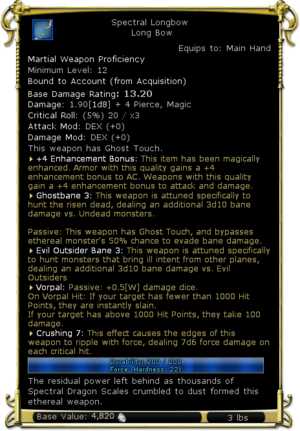 Spectral Longbow - DDO wiki