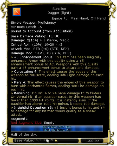 Update 42 named items - DDO wiki