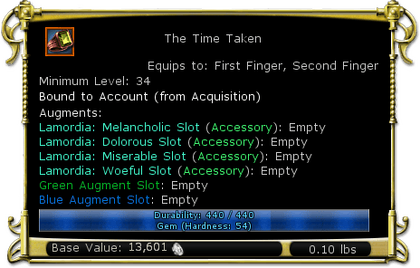 Item:The Time Taken - DDO wiki